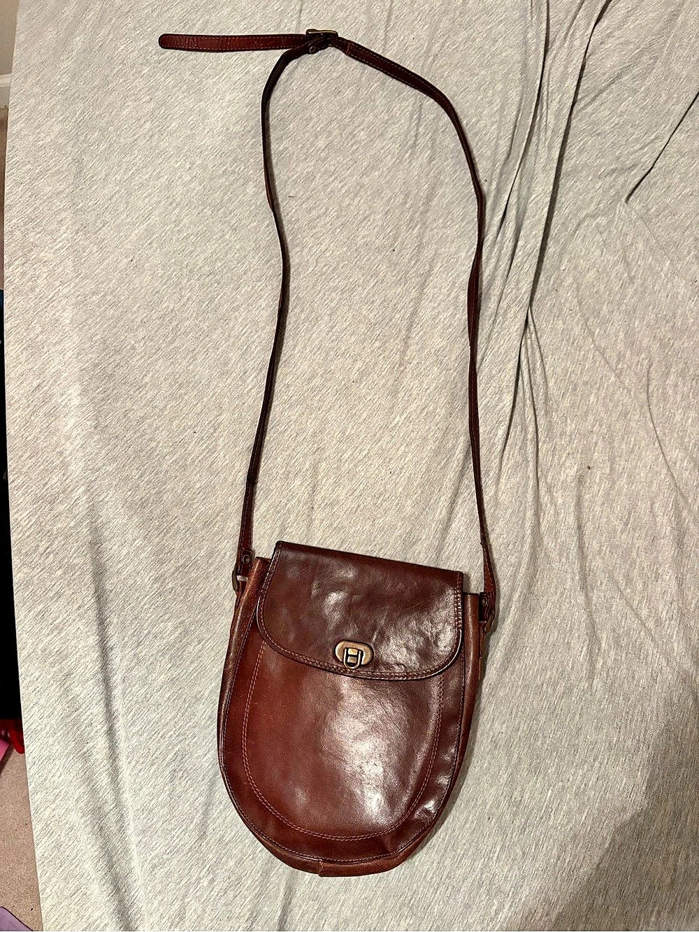 claudio ferrici purse- vintage leather purse